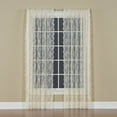 thumbnail image 1 of Saturday Knight Ltd Petite Fleur Collection High Quality And Lace Fresh Flowers Window Panel - 56x84", Ivory, 1 of 2
