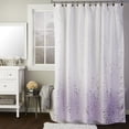 thumbnail image 1 of Saturday Knight Ltd Splatter shower Curtain - Purple, 1 of 5