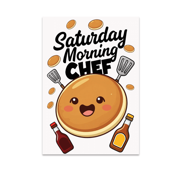 Saturday Morning Chef Cooking Art - Food Lover - 13x19 Poster Print