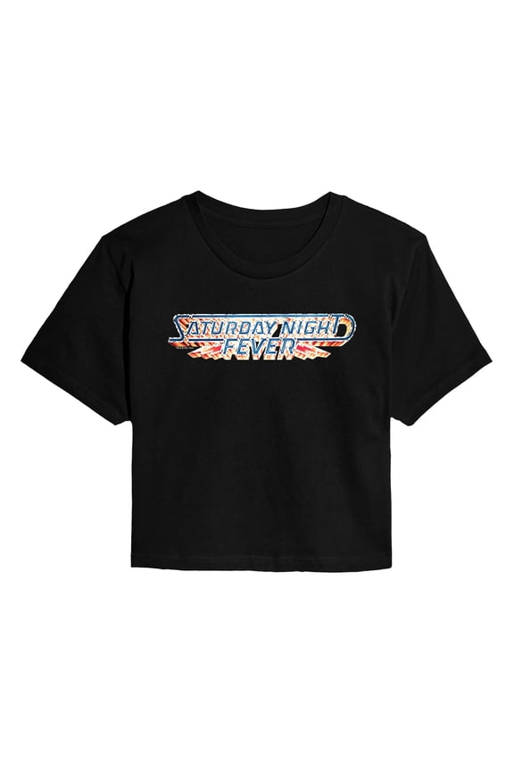 - Logo - Juniors Cropped Graphic T-Shirt