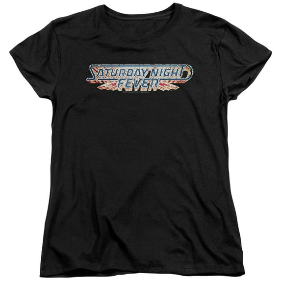 Saturday Night Fever Logo Women's T-Shirt Black
