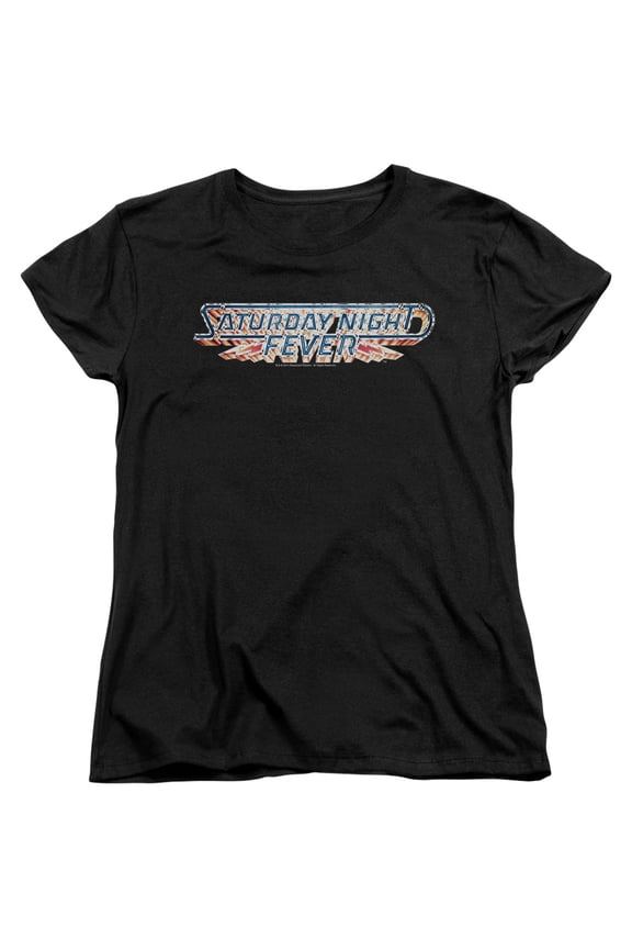 Saturday Night Fever Logo Women's T-Shirt Black