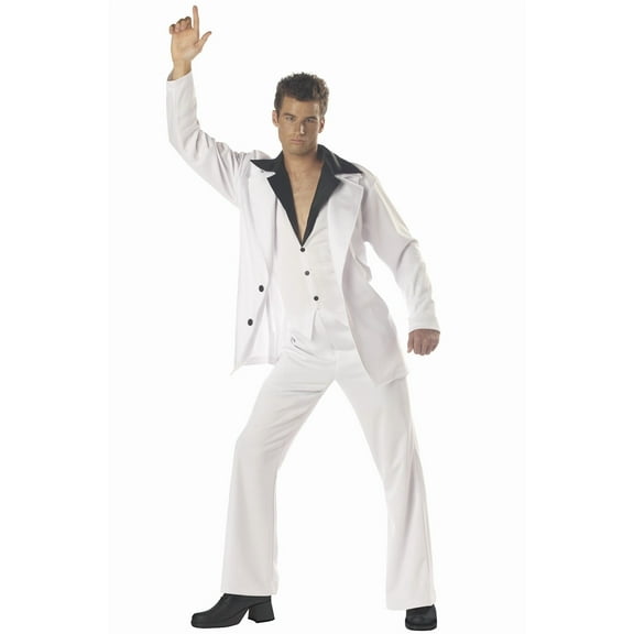Saturday Night Fever Men's Halloween Fancy-Dress Costume for Adult, L