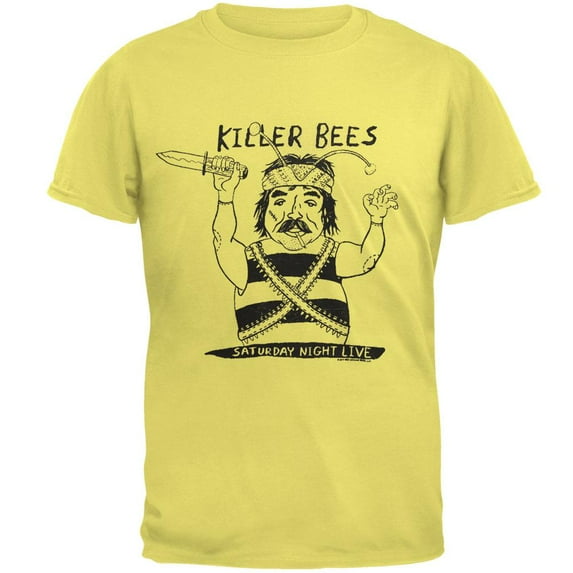 Saturday Night Live - Killer Bees Mens Soft T Shirt Yellow MD