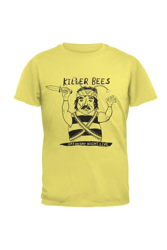 Saturday Night Live - Killer Bees Mens Soft T Shirt Yellow X-LG