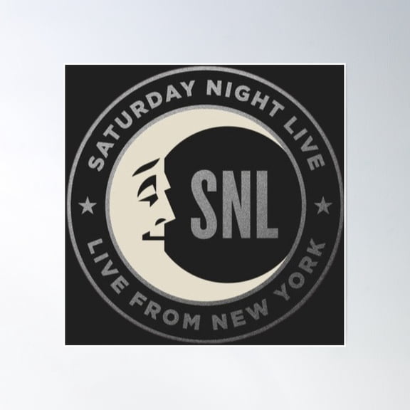 Saturday Night Live Moon Logo Poster Wall Art, Modern Wall Decor, 16x16 UNFRAMED