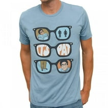 Saturday Night Live - Pat Sunglasses Mens T Shirt Light Blue LG