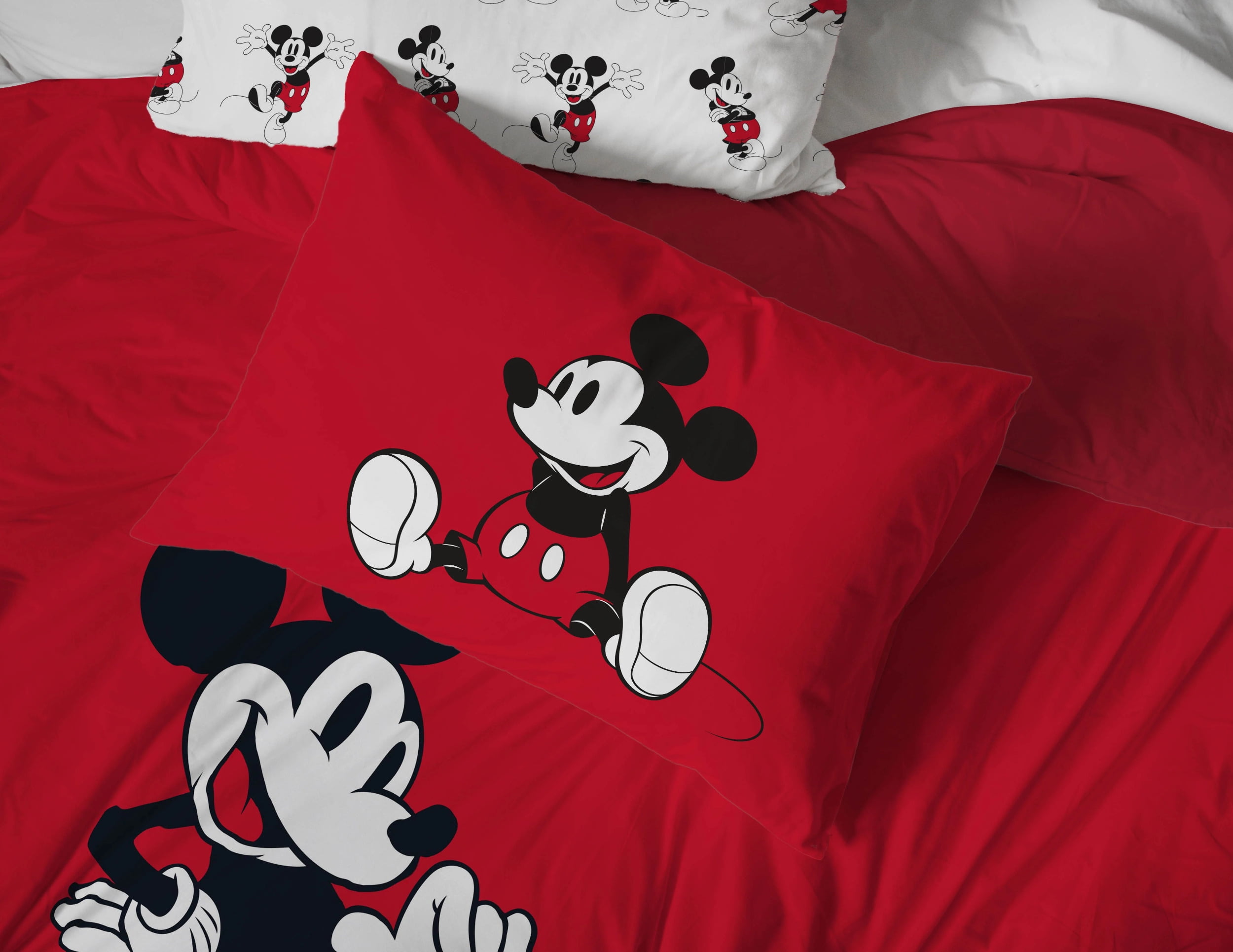 Saturday Park Disney Mickey Mouse Classic 100 Organic Cotton Duvet Sham Set