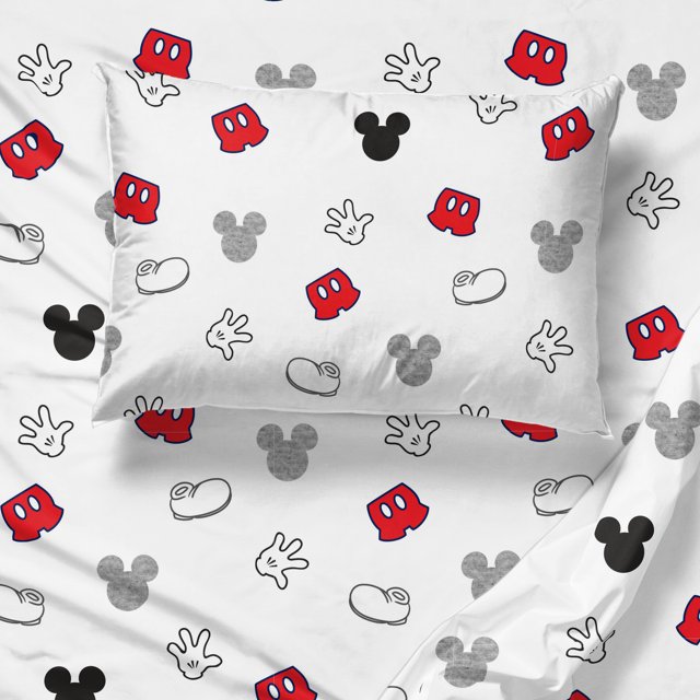 Saturday Park Mickey Mouse Sheet Set, Full - Walmart.com