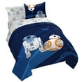 thumbnail image 1 of Saturday Park Star Wars Droids 100% Kids' Organic Sheet Set, Cotton Blue Bed Set, Queen, 1 of 8