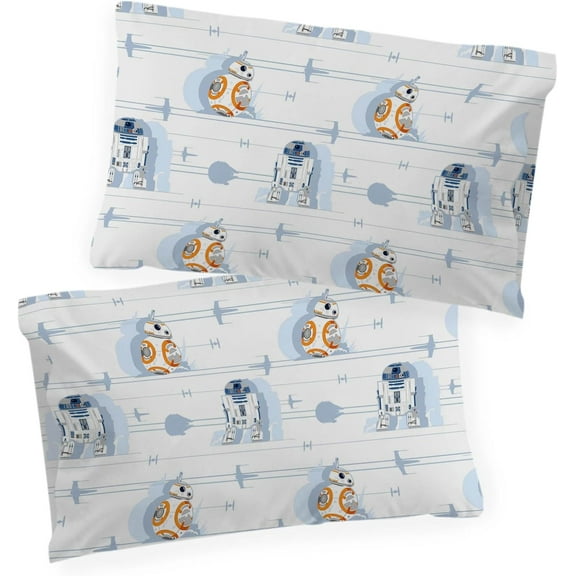 Saturday Park Star Wars Droids 2 Pack Pillowcases - 100% Organic Cotton