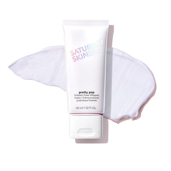 Saturday Skin Pretty Pop Prebiotics and Probiotics whipped Moisturizing cream Nourishing Allure Best of Beauty K-Beauty Winner 2020 (1.52 Fl Oz)