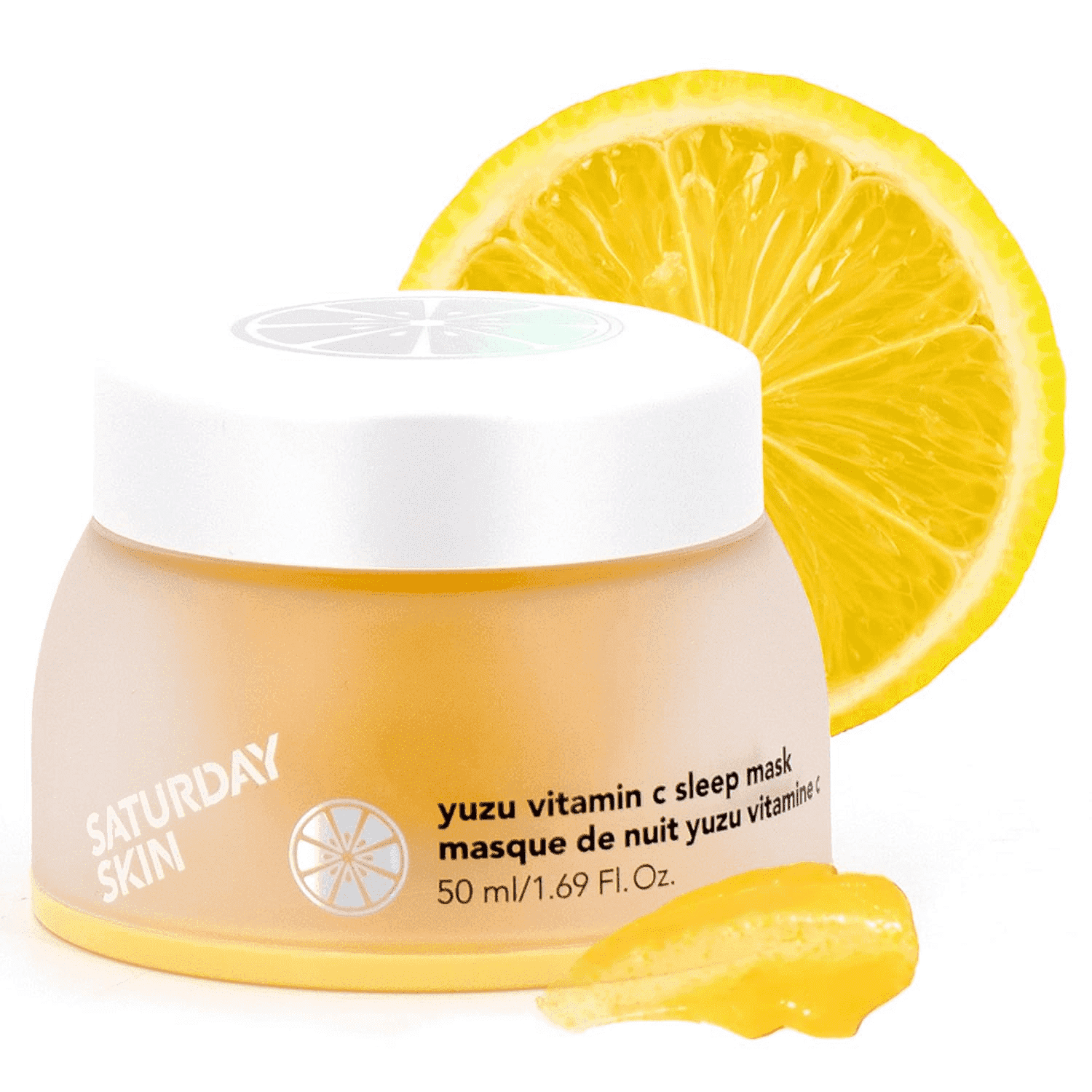 Saturday Skin Yuzu Vitamin C Sleep Mask Regenerist Retinol Ultra Rich Face Moisturizer Cream Smooth Skin and Reduce Wrinkles Ideal for All Skin Types