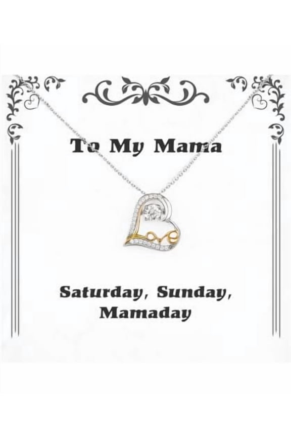 Saturday, Sunday, Mamaday Love Dancing Necklace, Mama Present From Son Daughter, Appreciation Jewelry For Mom, Mama necklace, Mama bracelet, Mama ring, Mama earrings, Gift for mom
