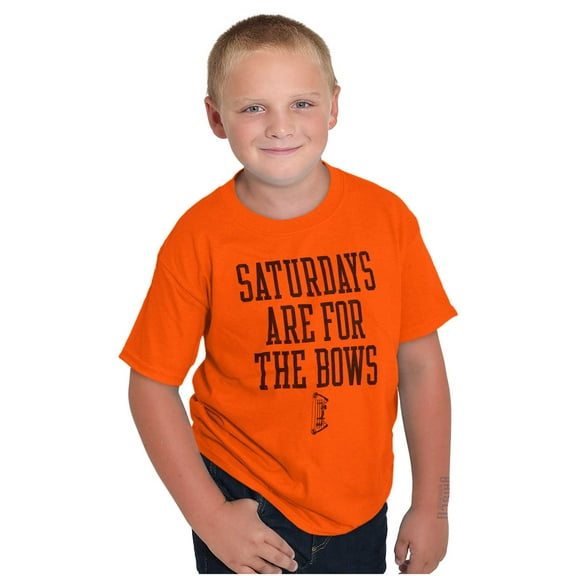 Saturdays Are For the Bows Hunting Crewneck T Shirts Boy Girl Teen Brisco Brands XS