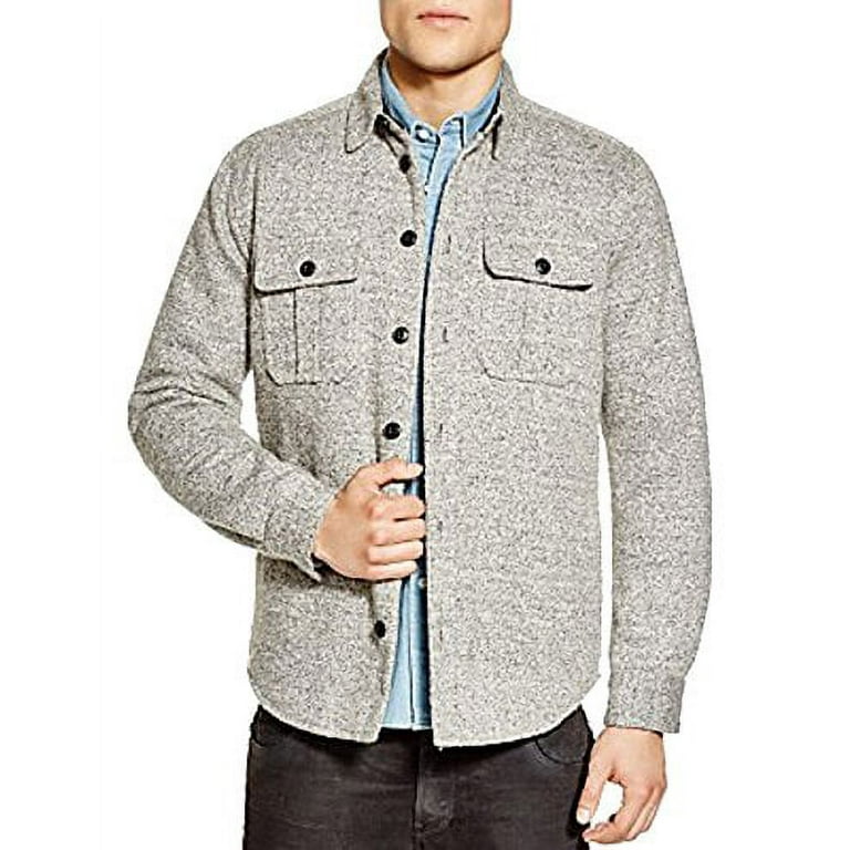 Saturdays NYC Jeremiah CPO Shirt Jacket (Ash, L) - Walmart.com