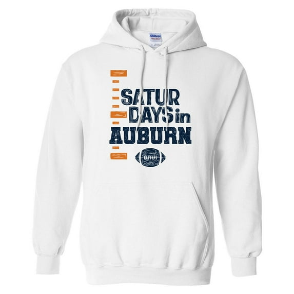 Saturdays in Auburn Hoodie Sweatshirt Unisex 4X-Large White