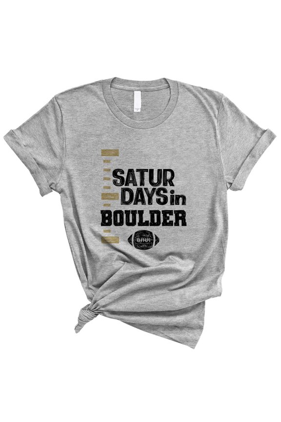 Saturdays in Boulder Shirt Unisex Medium Grey