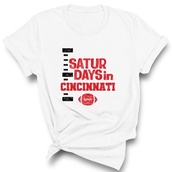 Saturdays in Cincinnati Shirt Unisex 3X-Large White
