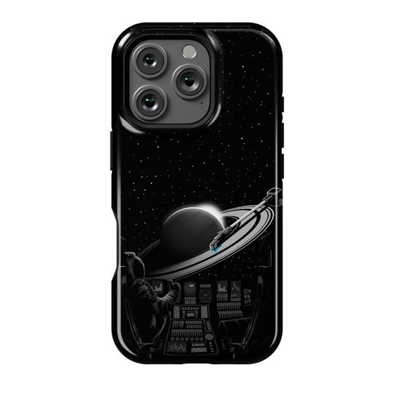 Saturn Astronaut Cosmic Galaxy Inspired Protective Cover for 11 12 13 14 15 16 Pro Max
