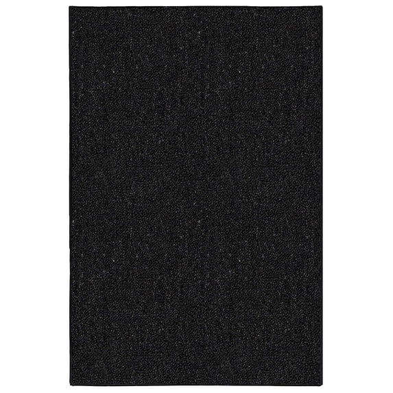 Saturn Collection Kids Favorite Indoor Outdoor Area Rug Black - 2' x 4'