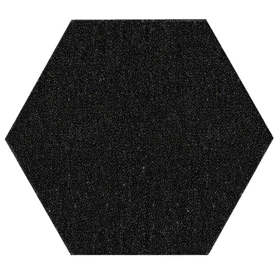 Saturn Collection Kids Favorite Indoor Outdoor Area Rug Black - 8' Hexagon