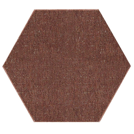 Saturn Collection Kids Favorite Indoor Outdoor Area Rug Rust - 6' Hexagon