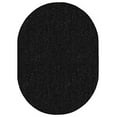 thumbnail image 1 of Saturn Collection Pet Friendly Indoor Outdoor Area Rug Black - 3' x 5' Oval, 1 of 5