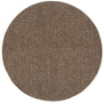 thumbnail image 1 of Saturn Collection Pet Friendly Indoor Outdoor Area Rug Brown - 3' Round, 1 of 5