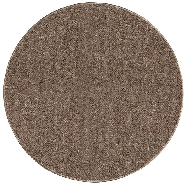 Saturn Collection Pet Friendly Indoor Outdoor Area Rug Brown - 3' Round