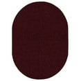 thumbnail image 1 of Saturn Collection Pet Friendly Indoor Outdoor Area Rug Burgundy - 6' x 8' Oval, 1 of 5
