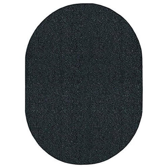 Saturn Collection Pet Friendly Indoor Outdoor Area Rug Dark Green - 2' x 8' Oval