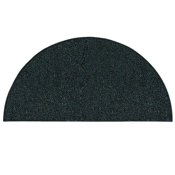Saturn Collection Pet Friendly Indoor Outdoor Area Rug Dark Green - 20" x 40" Half Round