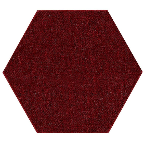 Saturn Collection Pet Friendly Indoor Outdoor Area Rug Red - 7' Hexagon