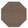thumbnail image 1 of Saturn Collection Solid Color Indoor Outdoor Area Rug Brown - 7' Octagon, 1 of 5