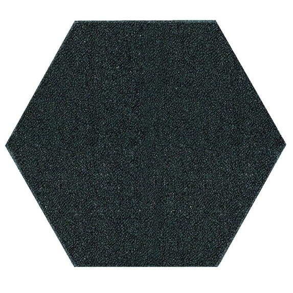 Saturn Collection Solid Color Indoor Outdoor Area Rug Dark Green - 10' Hexagon