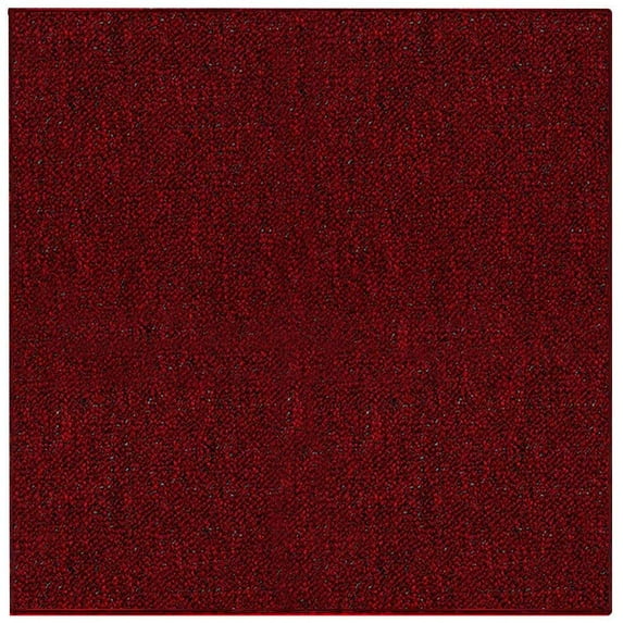 Saturn Collection Solid Color Indoor Outdoor Area Rug Red - 6' Square