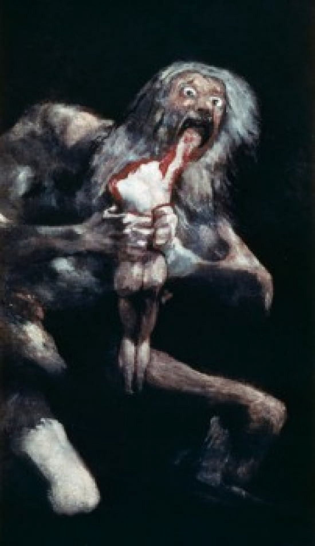 Saturn Devouring His Children by Francisco Goya y Lucientes fresco 1819-1823 (1746-1828) Spain Madrid Museo del Prado Canvas Art - Francisco Goya y Lucientes (18 x 24)