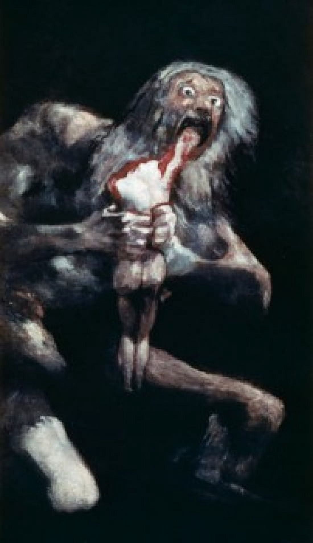 Saturn Devouring His Children by Francisco Goya y Lucientes fresco 1819-1823 (1746-1828) Spain Madrid Museo del Prado Canvas Art - Francisco Goya y Lucientes (24 x 36)