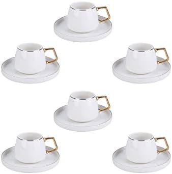 Saturn Gold Turkish Coffee Cup Set of 6, (12 Piece) Espresso Cups with ...