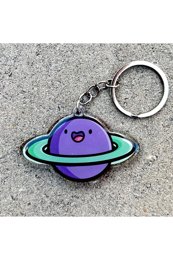 Saturn Keychain | Cute Acrylic Keychain | outer space keychain | planets keychain | astronaut keychain | space exploration | kawaii space