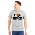 thumbnail image 1 of Saturn Love I Heart Outer Space Men's Graphic T Shirt Tees Brisco Brands S, 1 of 4