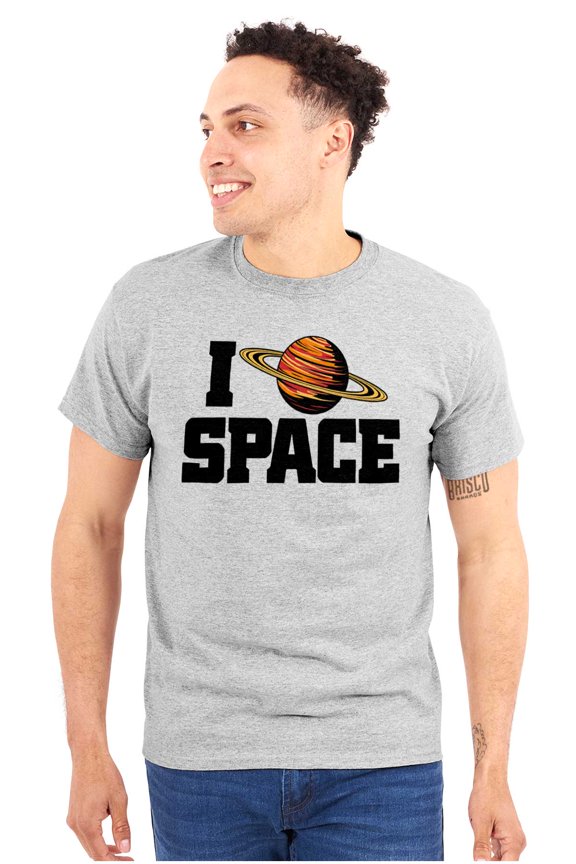 Saturn Love I Heart Outer Space Men's Graphic T Shirt Tees Brisco Brands S