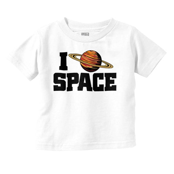 Saturn Love I Heart Outer Space Toddler Boy Girl T Shirt Infant Toddler Brisco Brands 5T