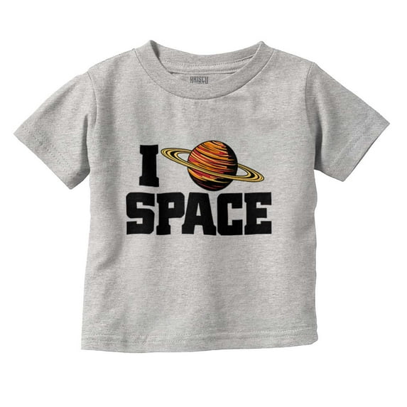 Saturn Love I Heart Outer Space Toddler Boy Girl T Shirt Infant Toddler Brisco Brands 6M