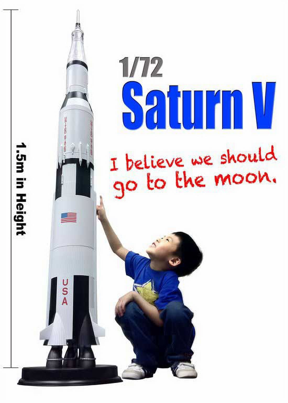 Saturn V (1:72) - Nearly 5' Tall! - Walmart.com