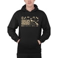 thumbnail image 1 of Saturn Vibes - Cosmic Planet Emoji Design Men's Hoodie, 1 of 4