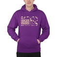 thumbnail image 1 of Saturn Vibes - Cosmic Planet Emoji Design Men's Hoodie, 1 of 4