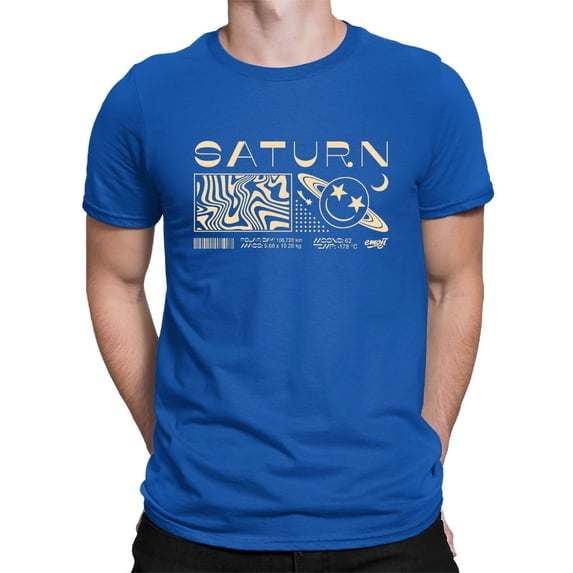 Saturn Vibes - Cosmic Planet Emoji Design Men's T-shirt
