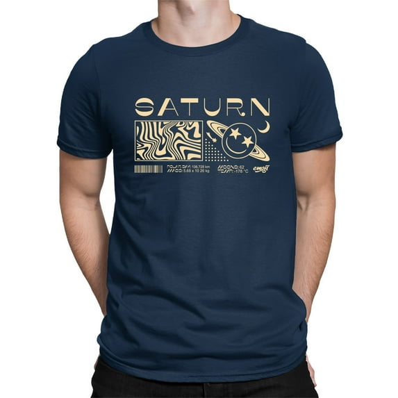 Saturn Vibes - Cosmic Planet Emoji Design Men's T-shirt